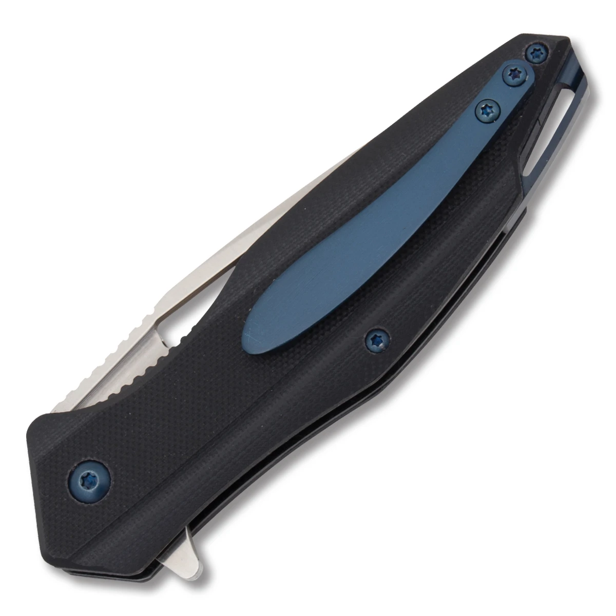 Komoran 032 Folding Knife 3.25 Inch Plain Satin Drop Point KO032 View 3