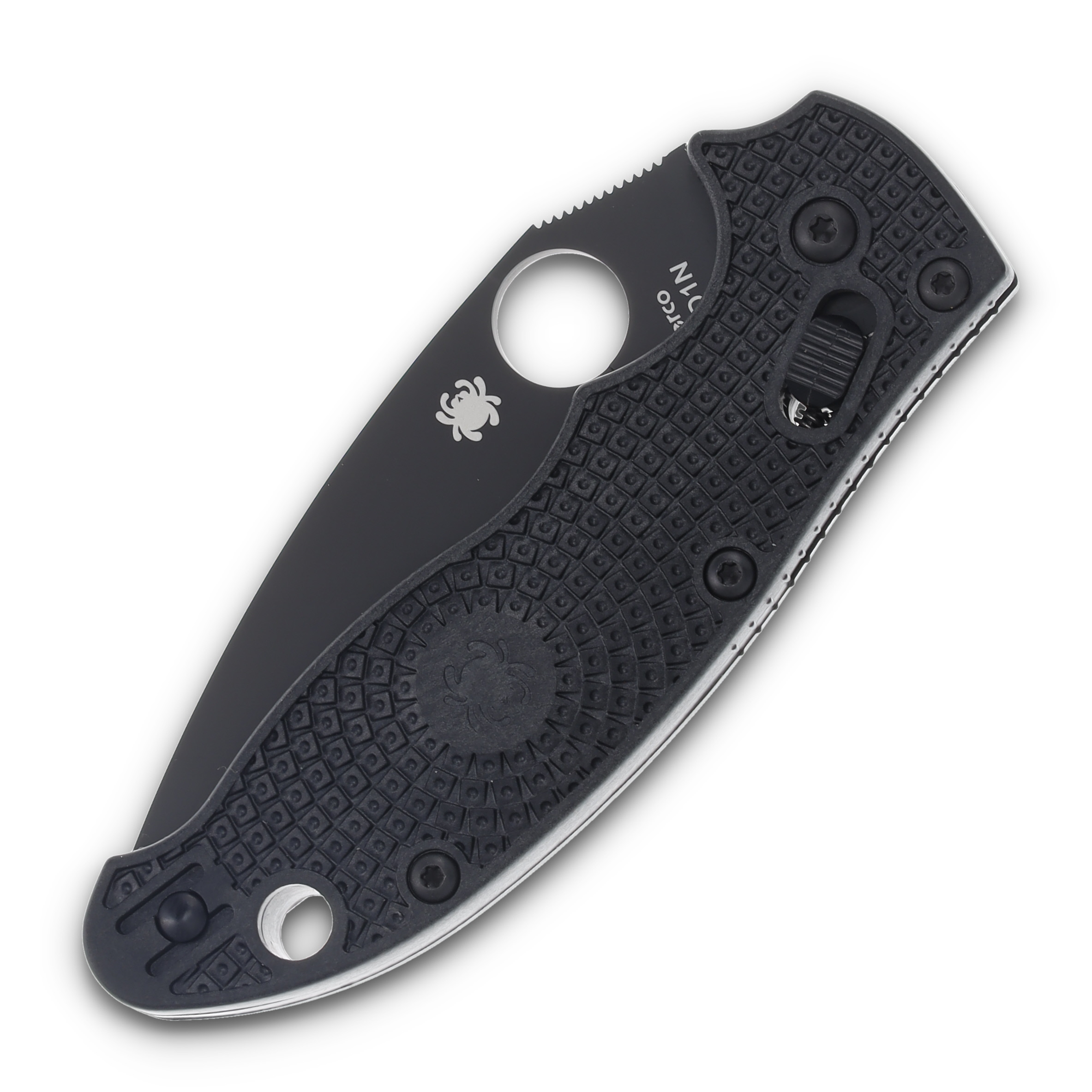 Spyderco Manix 2 Lightweight Folding Knife 3.37in Plain Black DLC Leaf SPC101PBBK2 View 5
