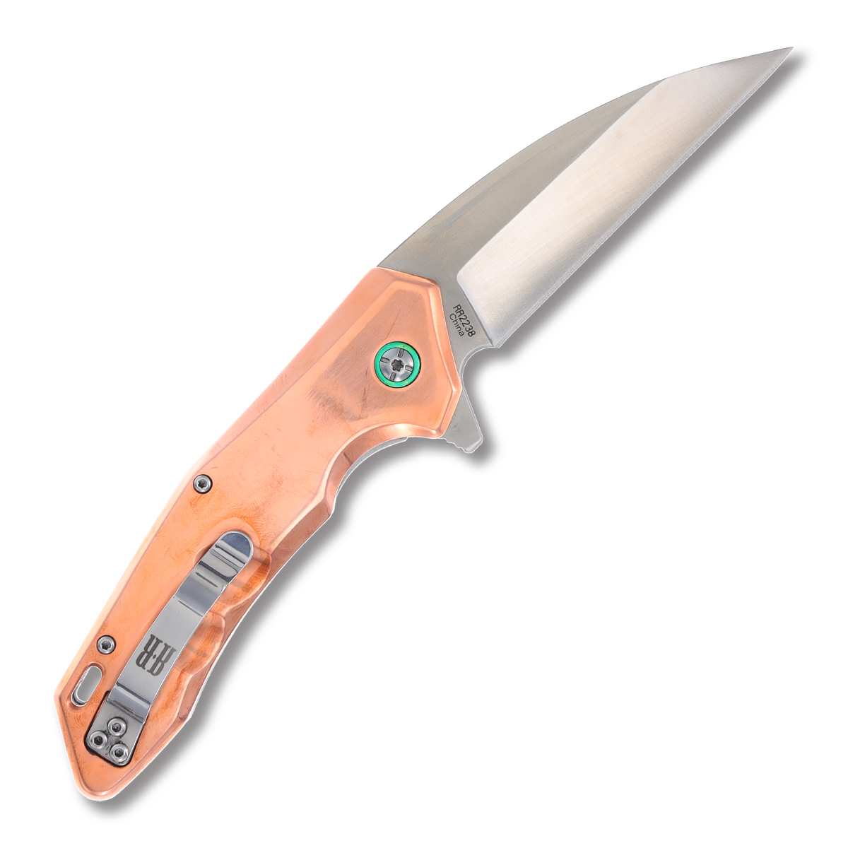 Rough Ryder Copper Wharncliffe Linerlock Folding Knife RR2238 View 2