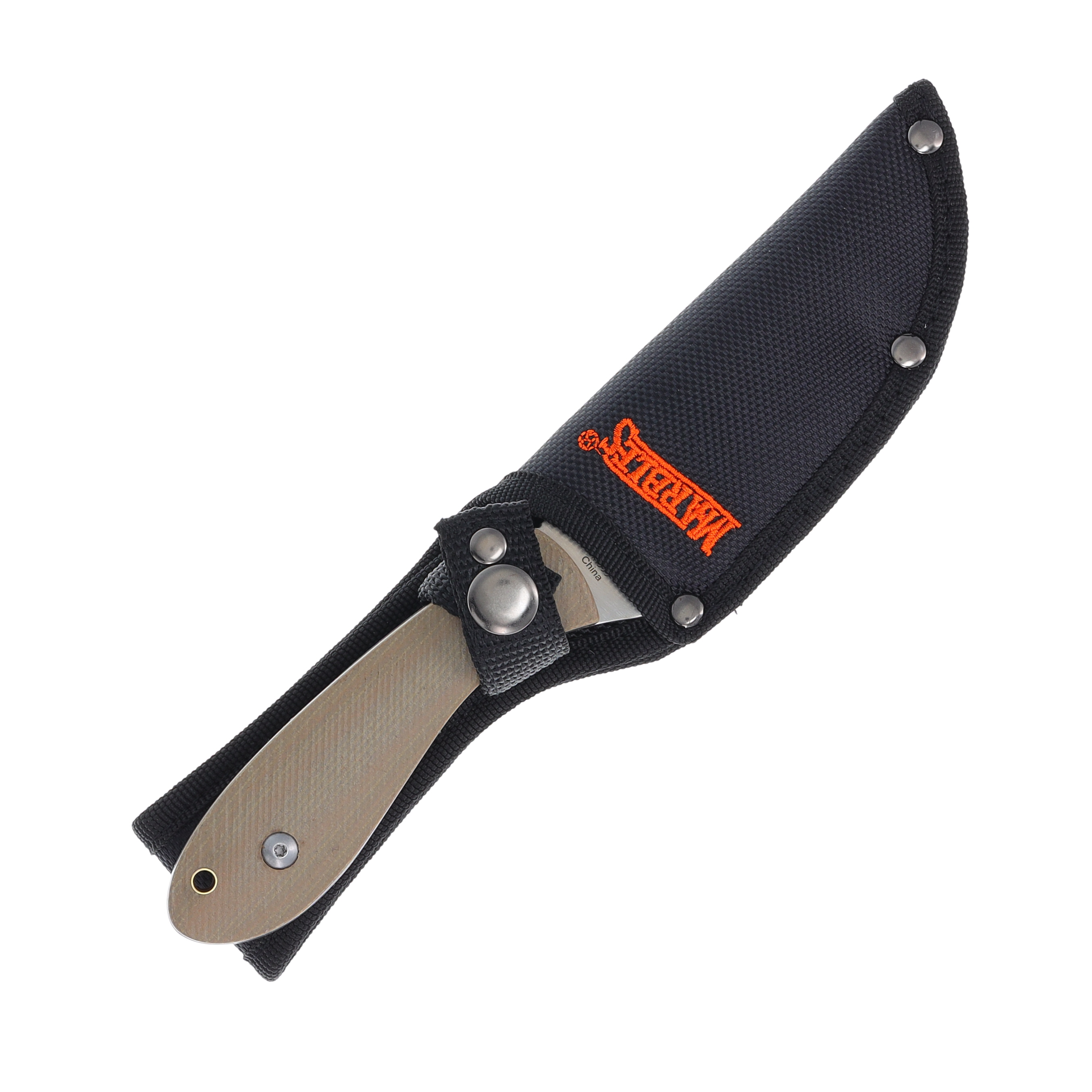 Marbles Nessmuk Fixed Blade 4in Plain Satin Micarta MR599 View 5