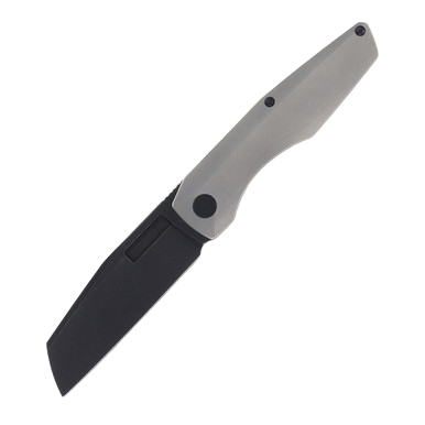 Vero Axon Framelock Folding Knife Blackwash M390/Stonewash Titanium View 1