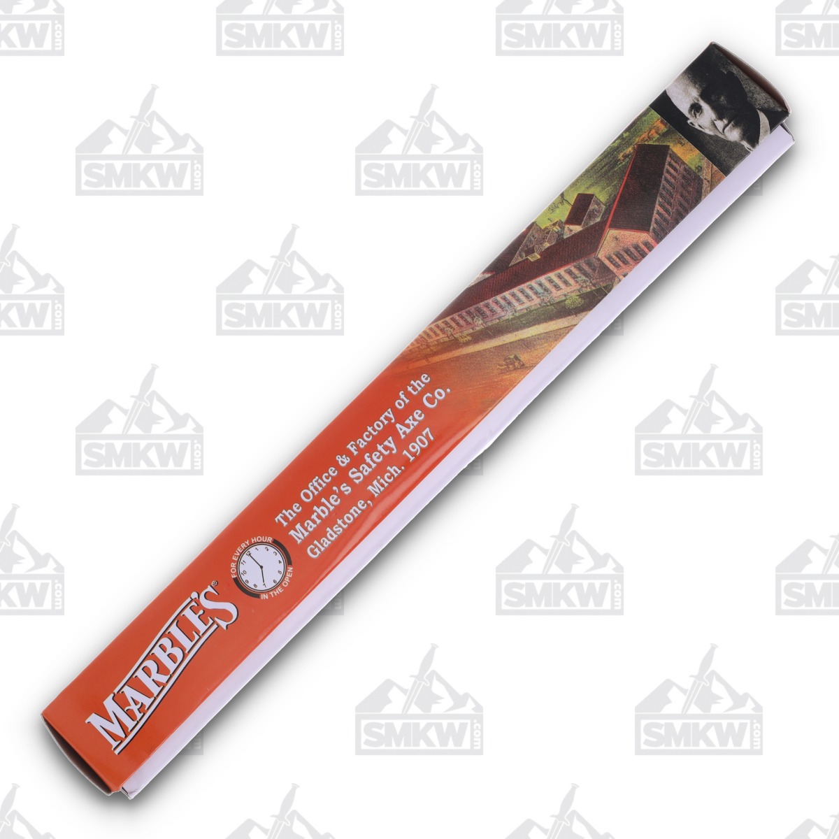 Marbles Stacked Leather 8.75in Satin Clip Point Fixed Blade Knife MR488 View 14