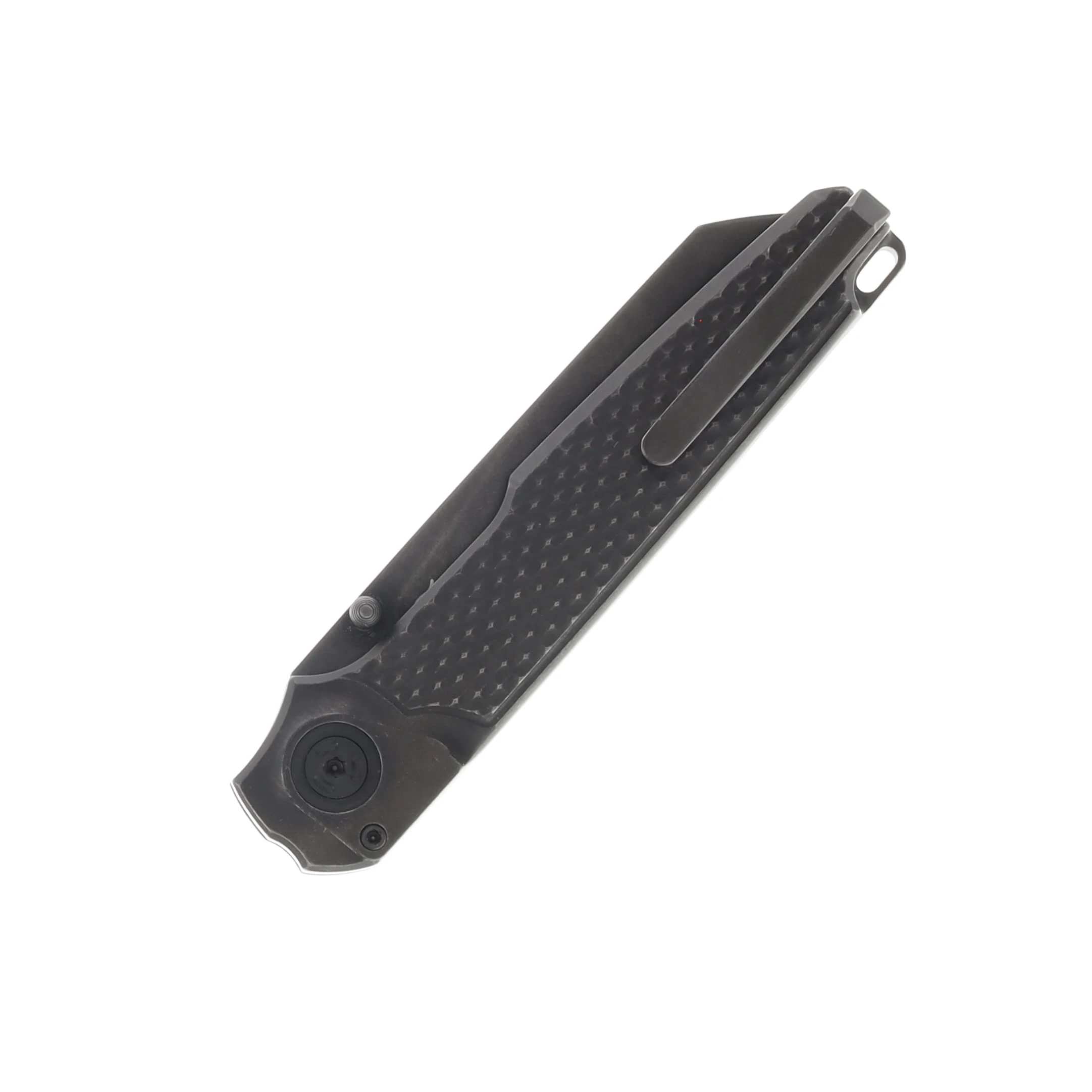 MKM Miura  2.72in Satin M390 Reverse Tanto Folding Knife Stonewash MK MI-TDSW View 2