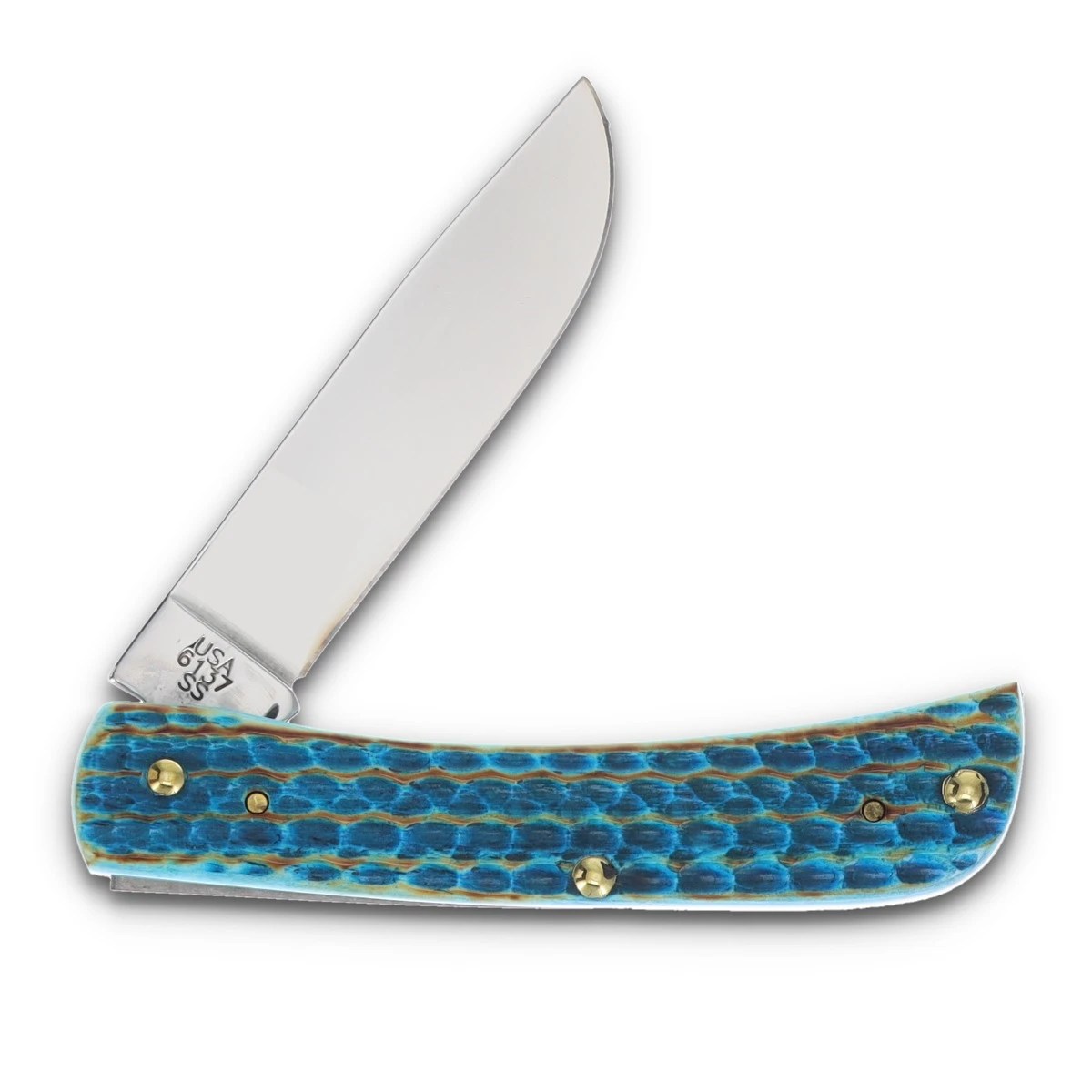 Case XX SMKW Exclusive Sea Dragon Bone Sod Buster Jr. Folding Knife View 4
