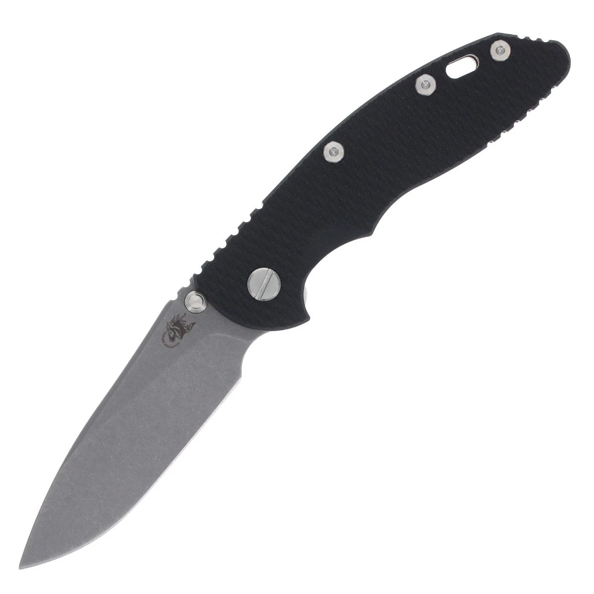 Hinderer XM-18 3.5 NF Framelock Folding Knife (Stonewash Slicer, Battle Bronze/Black G-10) KXM35NFSLBBZBK View 1