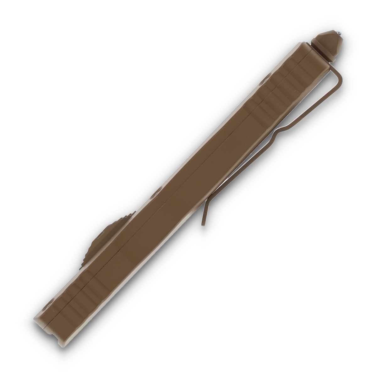 Microtech Dirac D/E OTF Automatic Knife Cerakote Tan Serrated AUMT2253CTA View 6