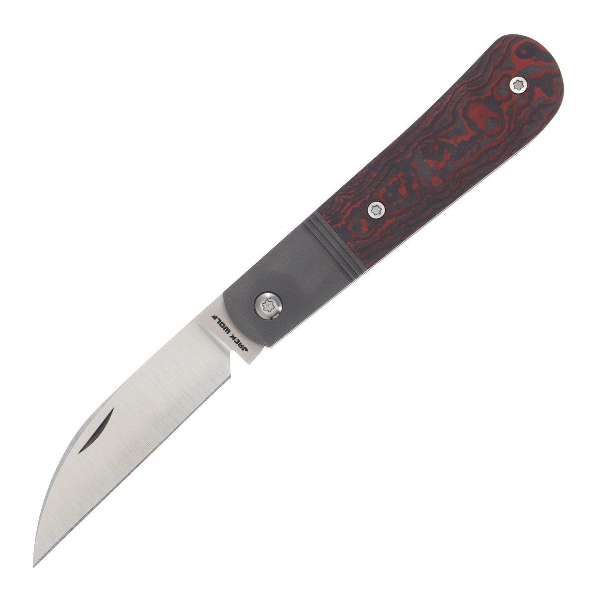 Jack Wolf Laid Back Jack Folding Knife Lava Flow Fat Carbon LAIDB-02-FCLV View 1