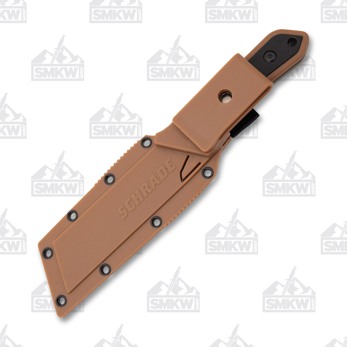 Schrade Fixed Blade Black Oxide Cleaver/Tan GFN 1124288 View 6