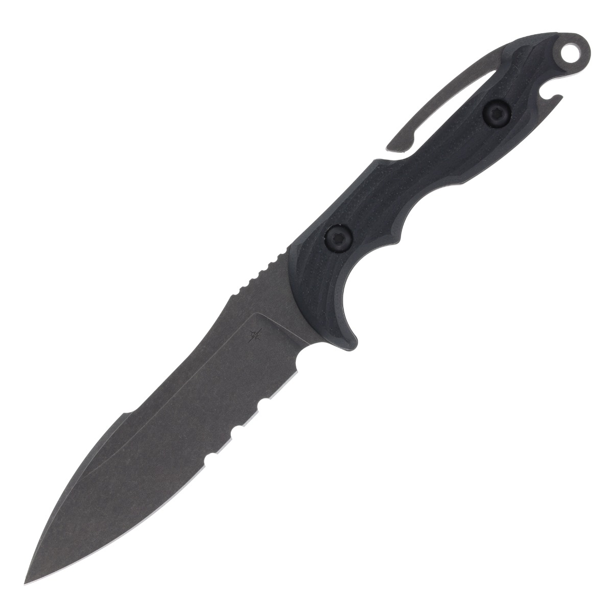 Toor Marine Utility Fighting (M.U.F.) Diver Fixed Blade Knife (Carbon Black) MUFDC View 3