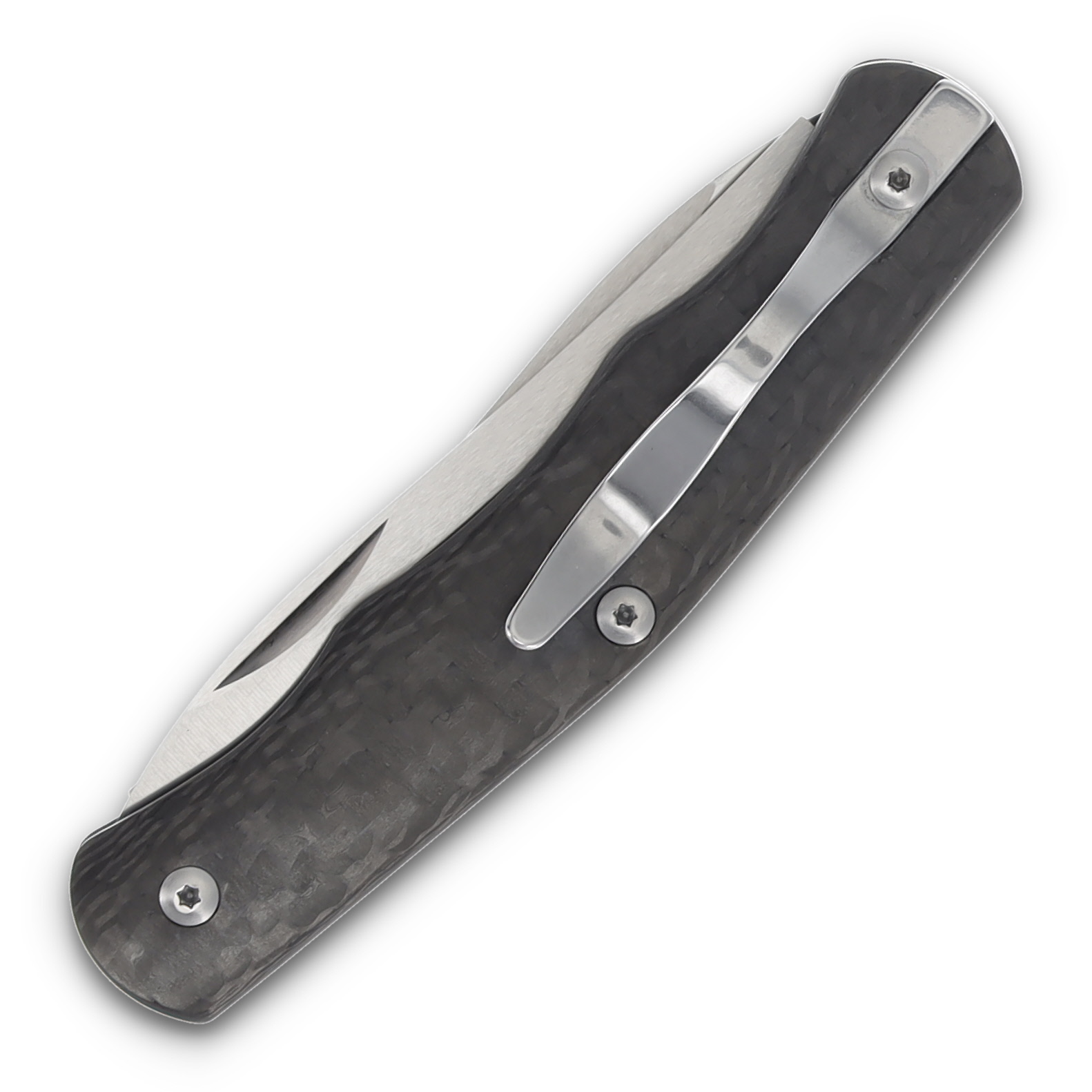 Cold Steel Lucky Folding Knife Carbon Fiber 3.25in Satin Pen Blades CS54VPN View 4