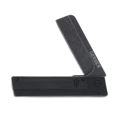 Gerber Quadrant Folding Knife Black Bamboo 2.7in Black Stonewash Blade G1066486 View 5