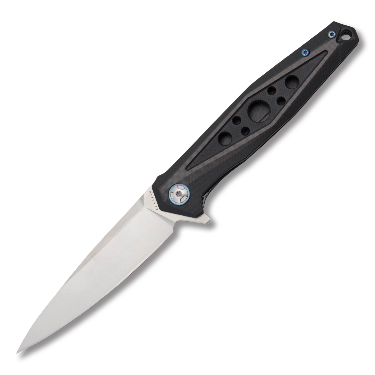 Komoran 027 Folding Knife 3.5 Inch Plain Satin Spear Point KO027 View 1