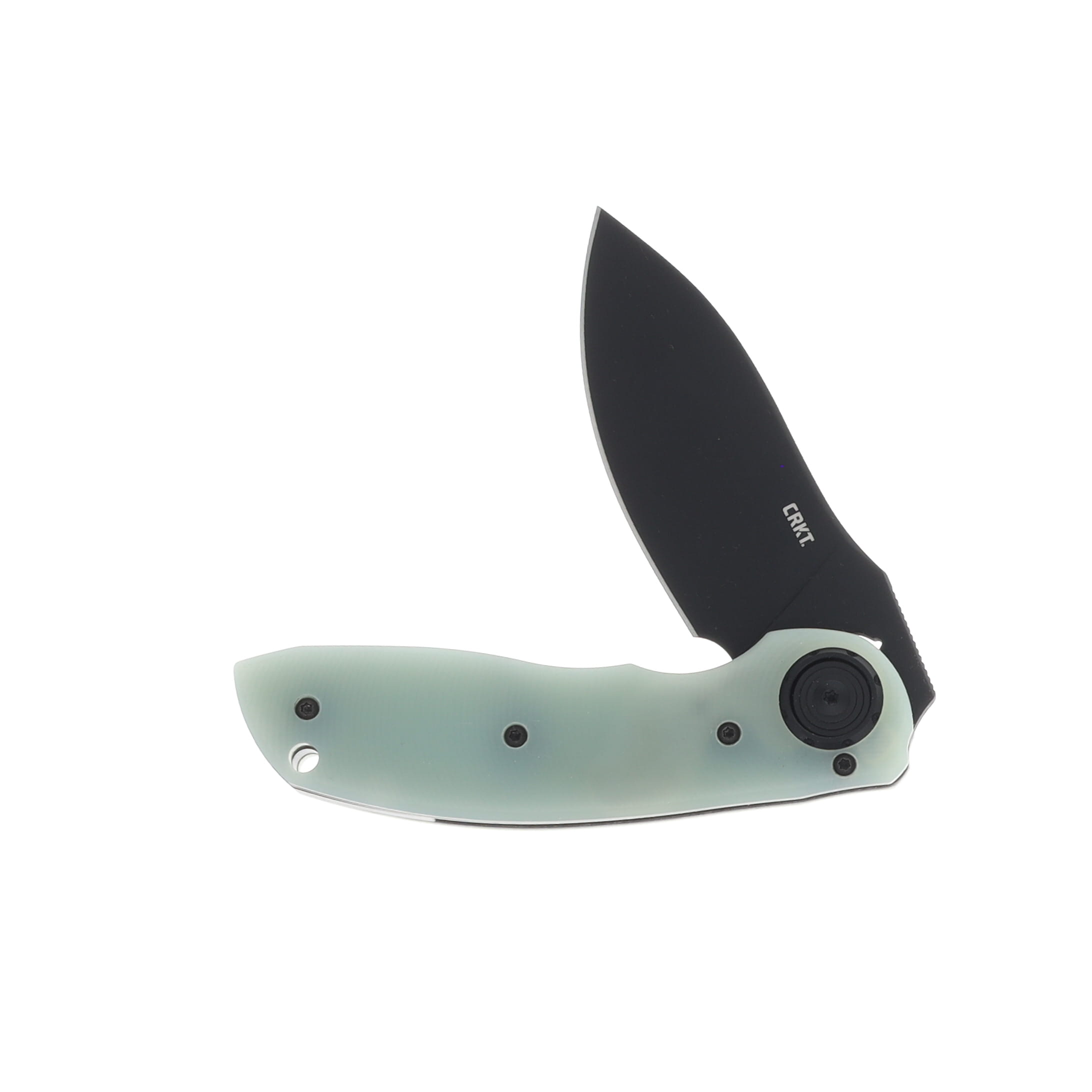 CRKT Bot Assisted Folding Knife Jade G10 2.21in Drop Point CR5420 View 3