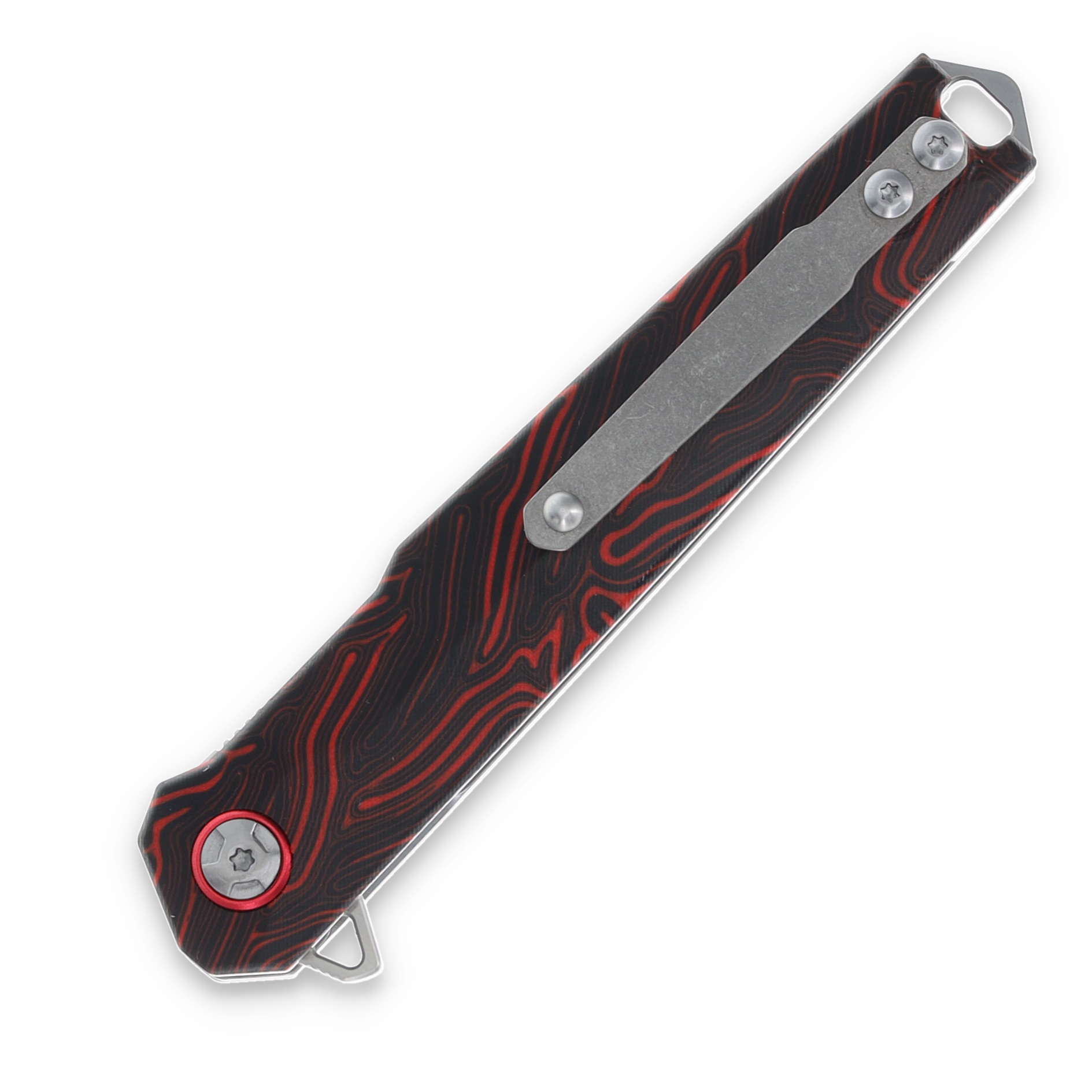 Rough Ryder Reserve Black and Red D2 Tanto Folding Knife RRR029 View 6