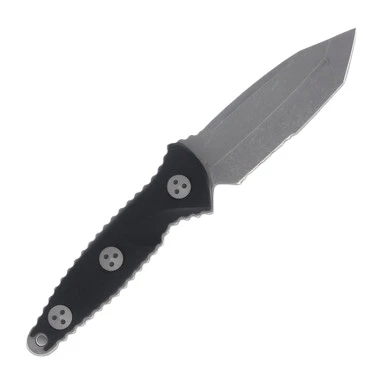 Microtech Socom Alpha Mini Fixed Blade Knife (T/E Stonewash P/S | Black G-10) View 2