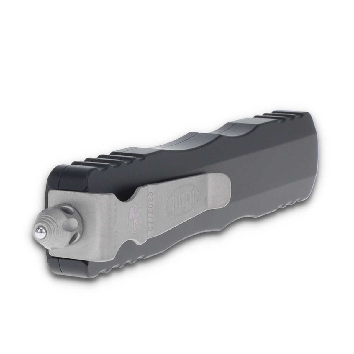Microtech Dirac Delta Out-the-Front Automatic Knife (P/S Apocalyptic D/E  | Black) AUMT22711AP View 7