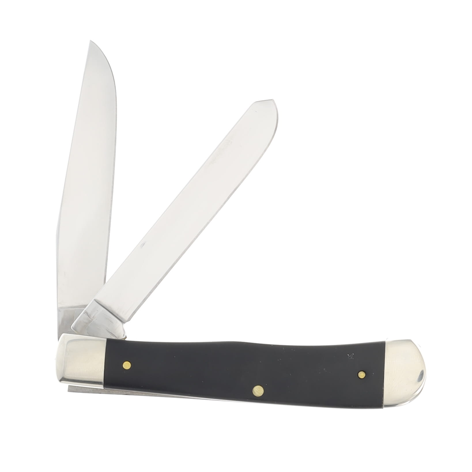 Case USMC Veteran Black Synthetic Trapper Folding Knife CA13203 View 2