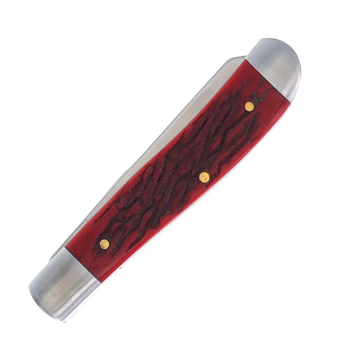 Browning Red Jigged Bone Trapper Folding Knife with Gift Tin BN3220457 View 4