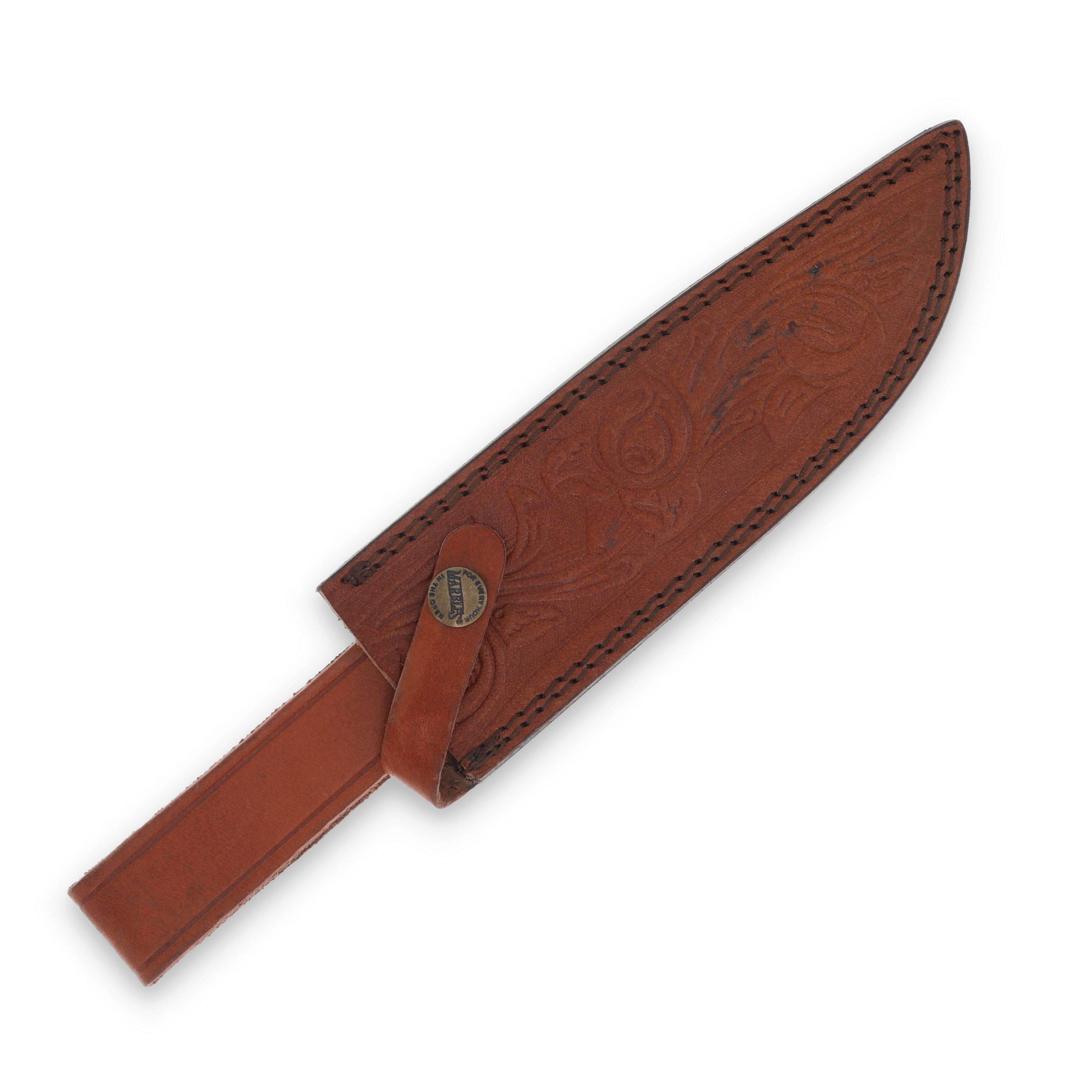 Marble's Sawback Wood Handle Bowie MR624 View 4