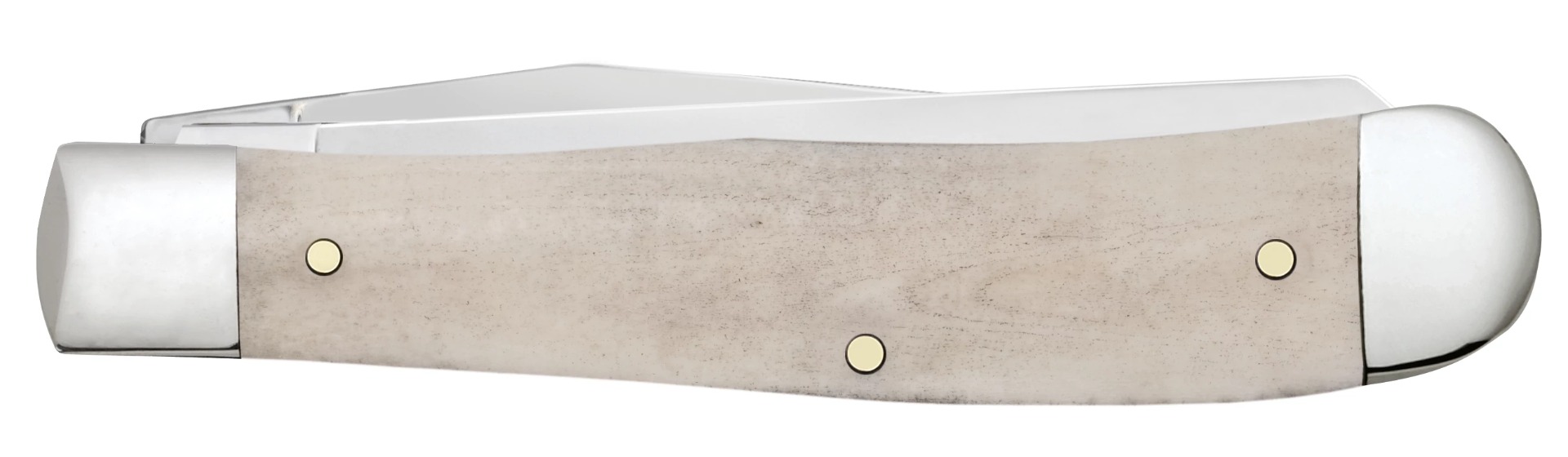 Case XX U.S. Army Embellished Smooth Bone Trapper Folding Knife CA15053 View 2