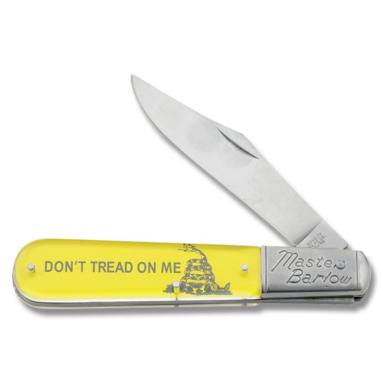 Novelty Knife Co. Don't Tread On Me Gadsden Flag Master Barlow Folding Knife NV257 View 1