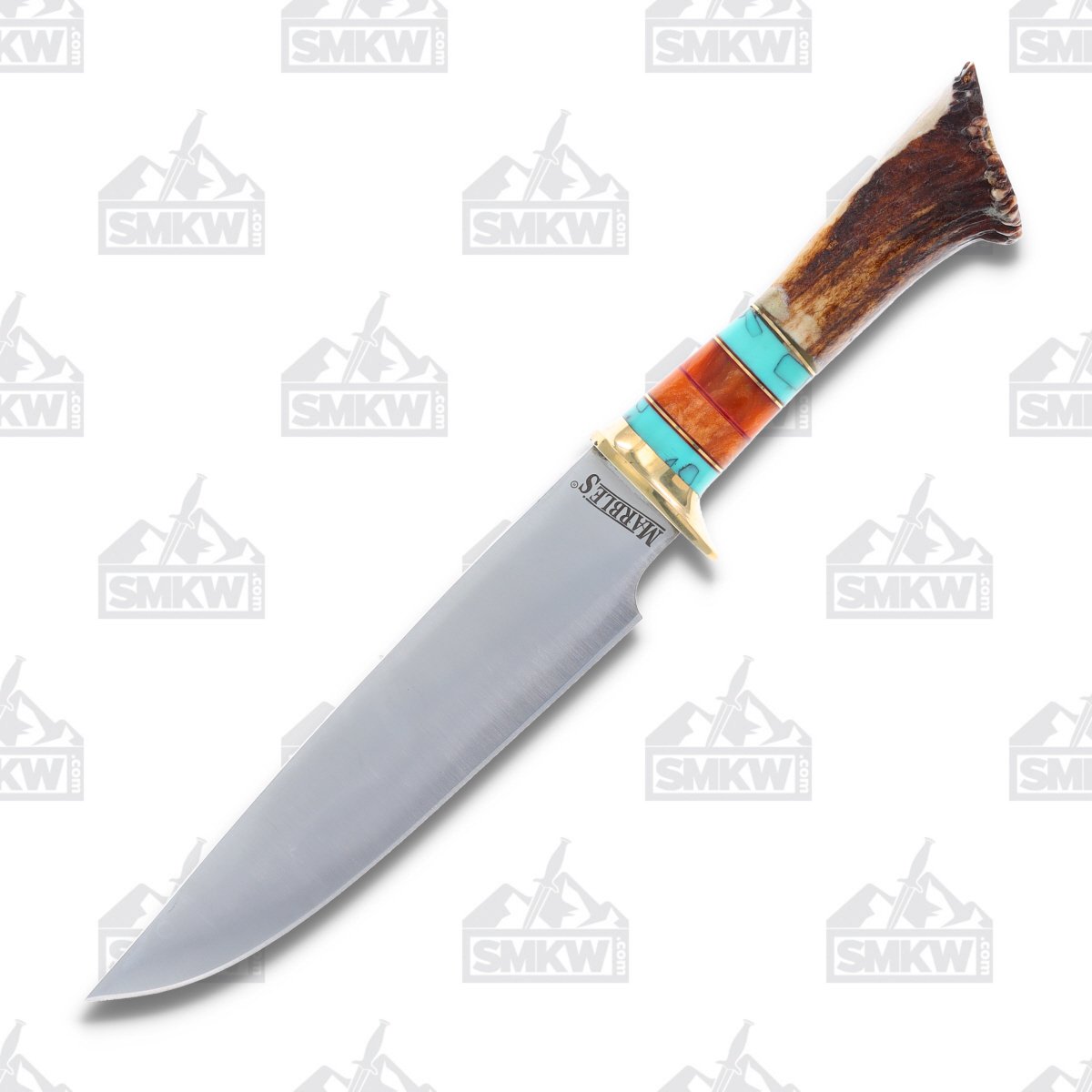 Marbles MR489 Crown Stag Bowie 6.75in Clip Point Stainless Steel MR489 View 1