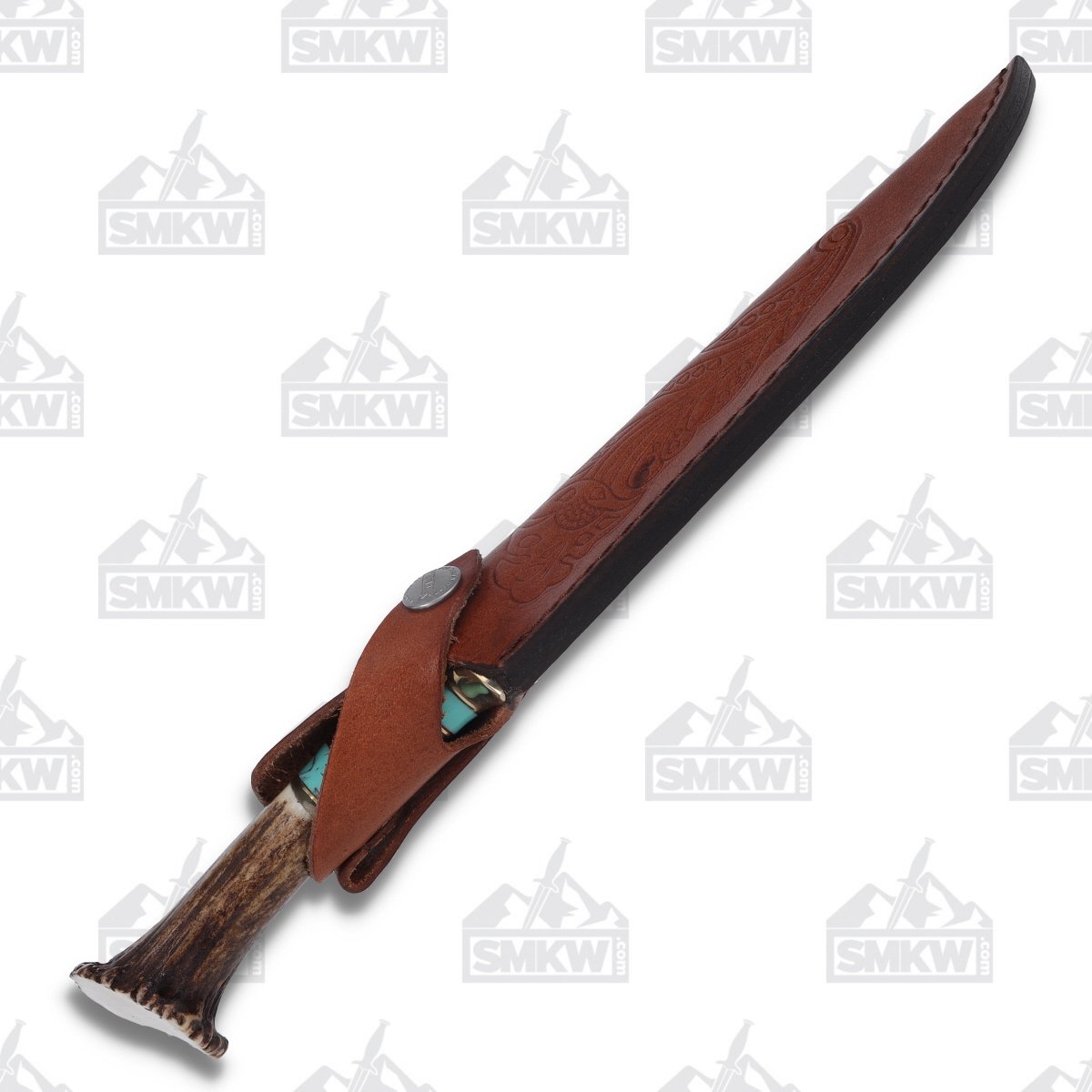 Marbles MR489 Crown Stag Bowie 6.75in Clip Point Stainless Steel MR489 View 5
