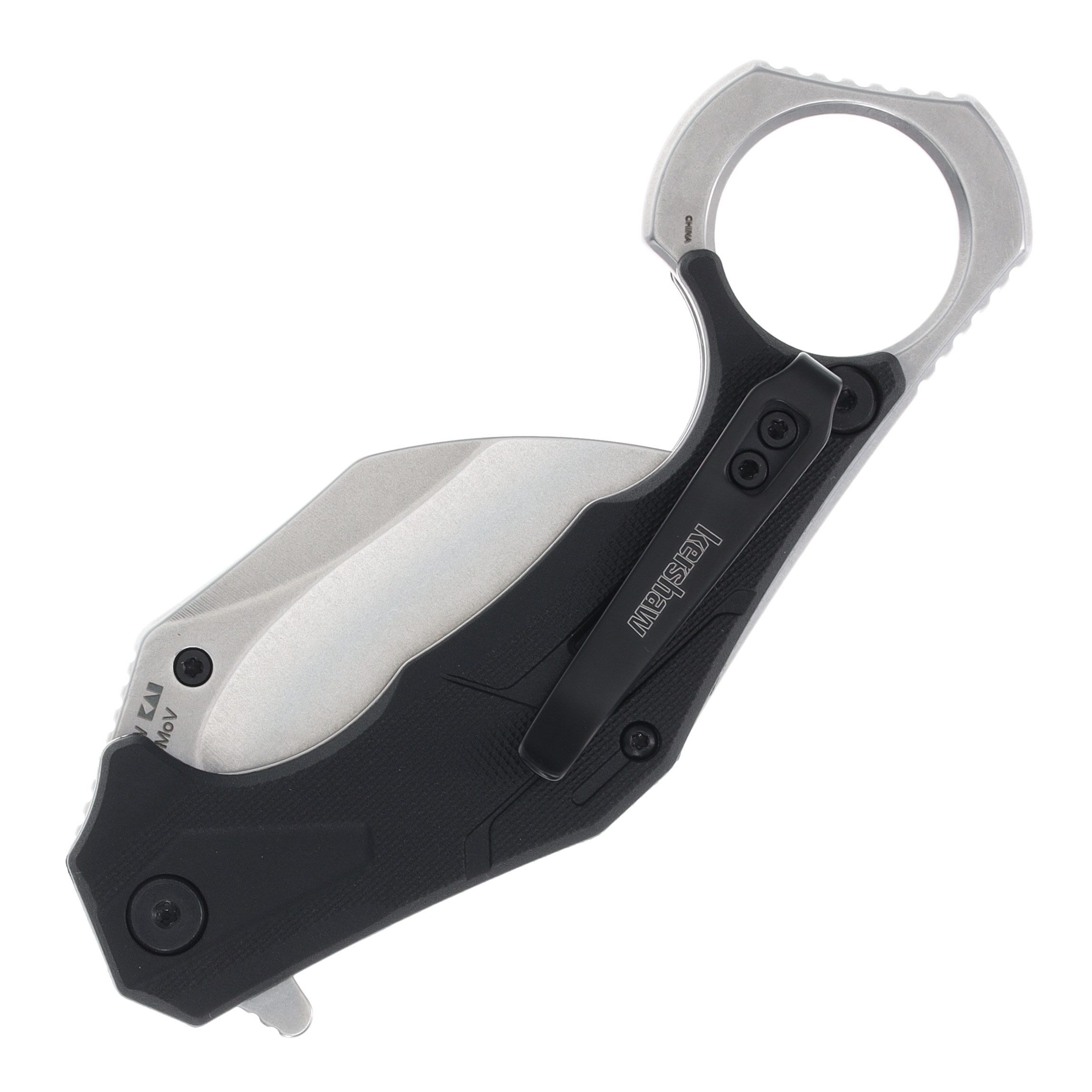 Kershaw Outlier Karambit Folding Knife 2.6 Inch Plain Satin Hawkbill KS2064SW View 2