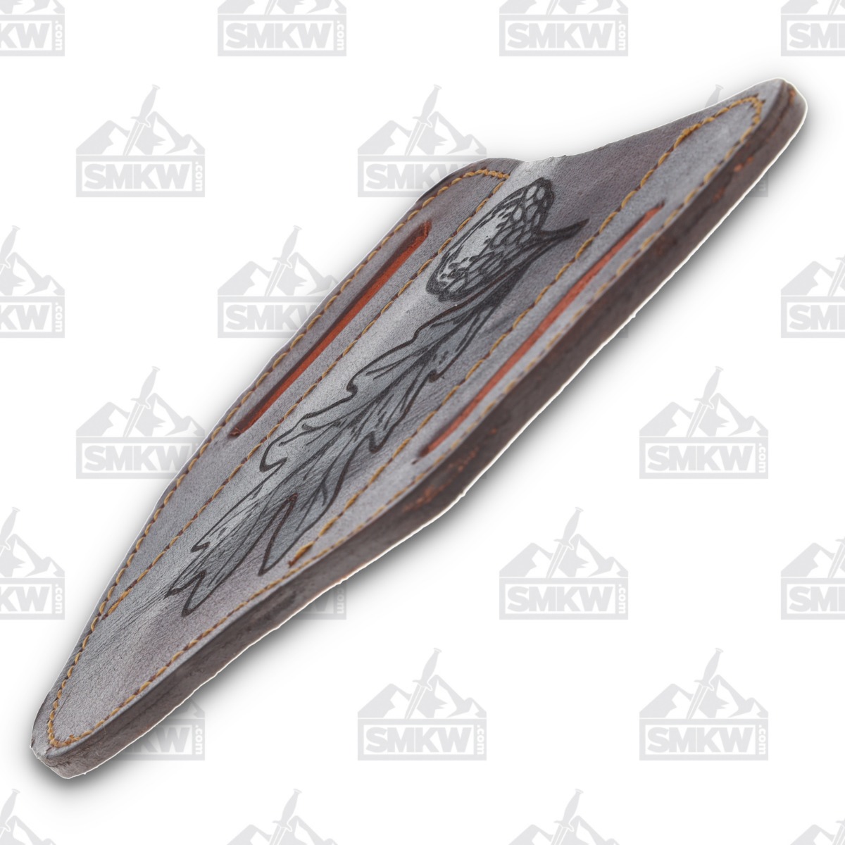 Marbles Small Stag Acorn Shield 3in Satin Spear Point Fixed Blade MR644 View 12