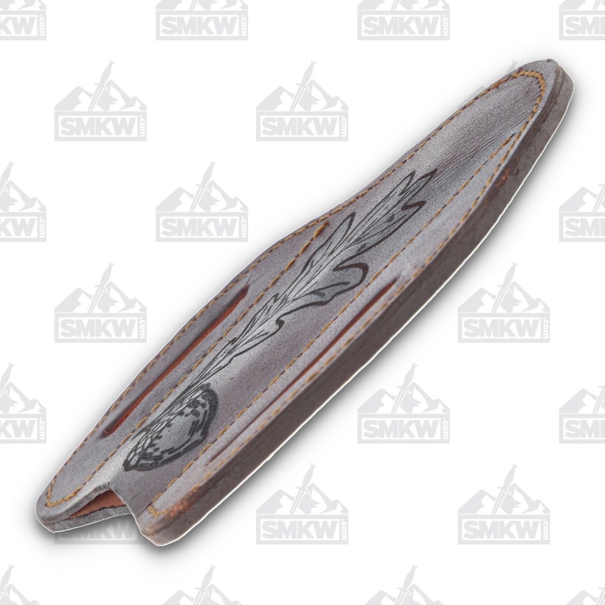 Marbles Small Stag Acorn Shield 3in Satin Spear Point Fixed Blade MR644 View 11