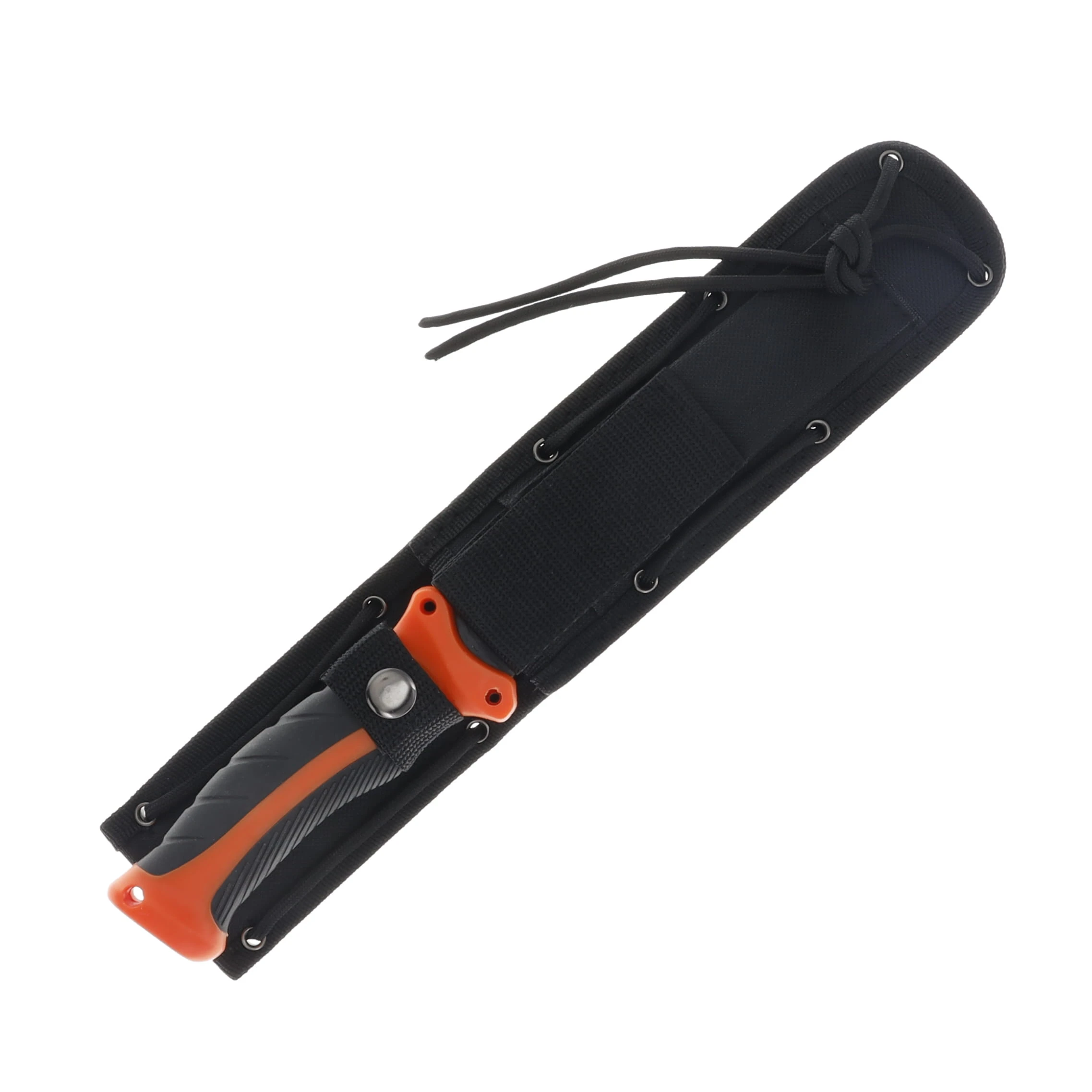 Marbles MR328 Orange and Black 7.5in Straight Back Fixed Blade MR328 View 3