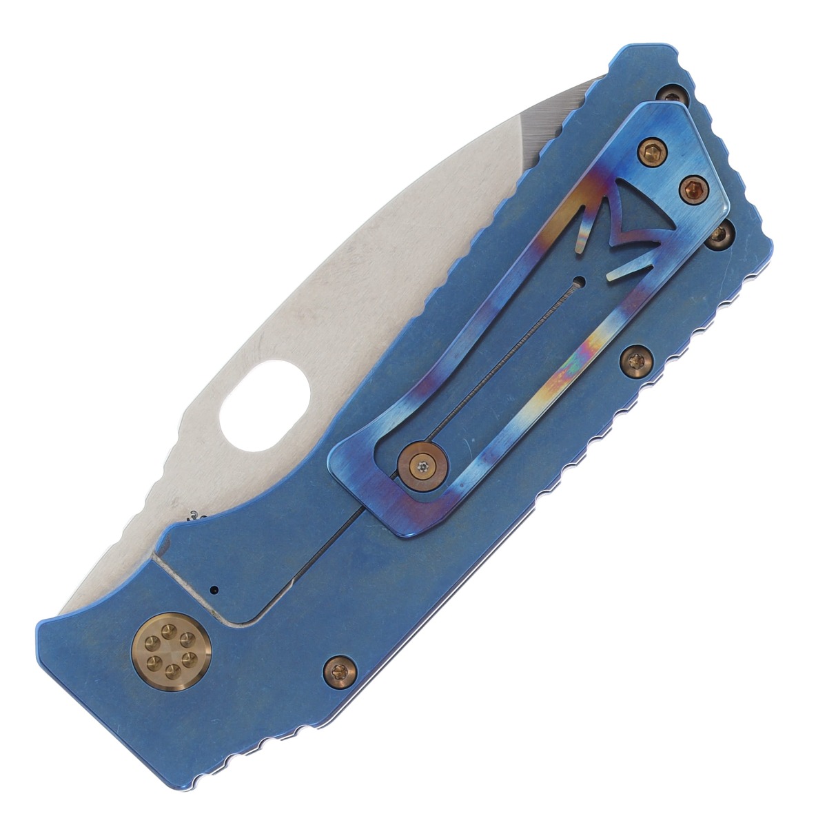 Medford TFF-1 Folding Knife Tumbled S35VN Drop Point/Rip Curl Titanium MK014STD-03A2-T1CF-Q4 View 2