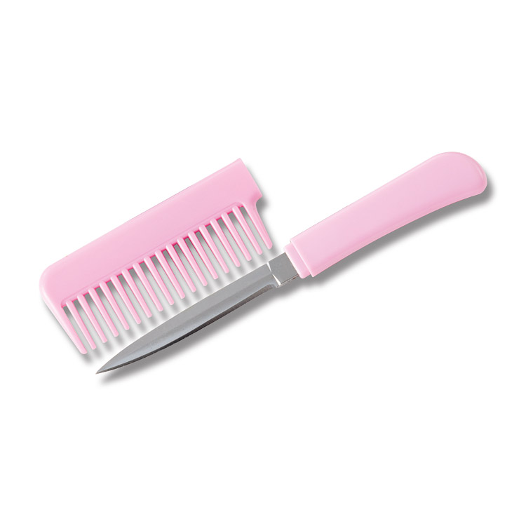 Personal Safety Comb Knife Pink MI223 View 5