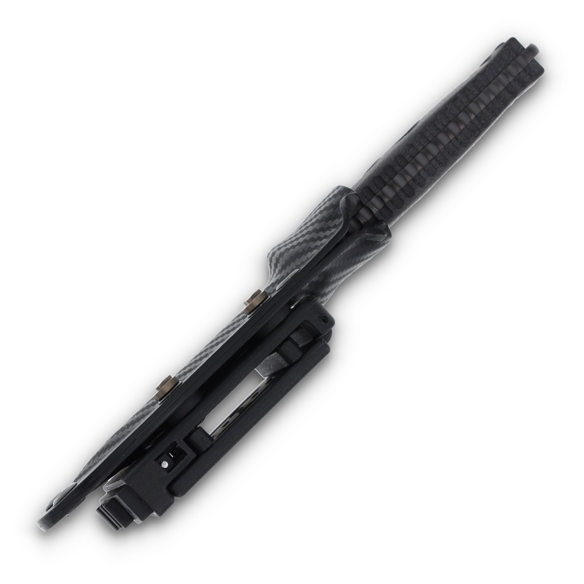 Microtech SOCOM Alpha Mini Fixed Blade Knife (Signature Series, Serrated DLC/Carbon Fiber) MT114M3DLCCFS View 8