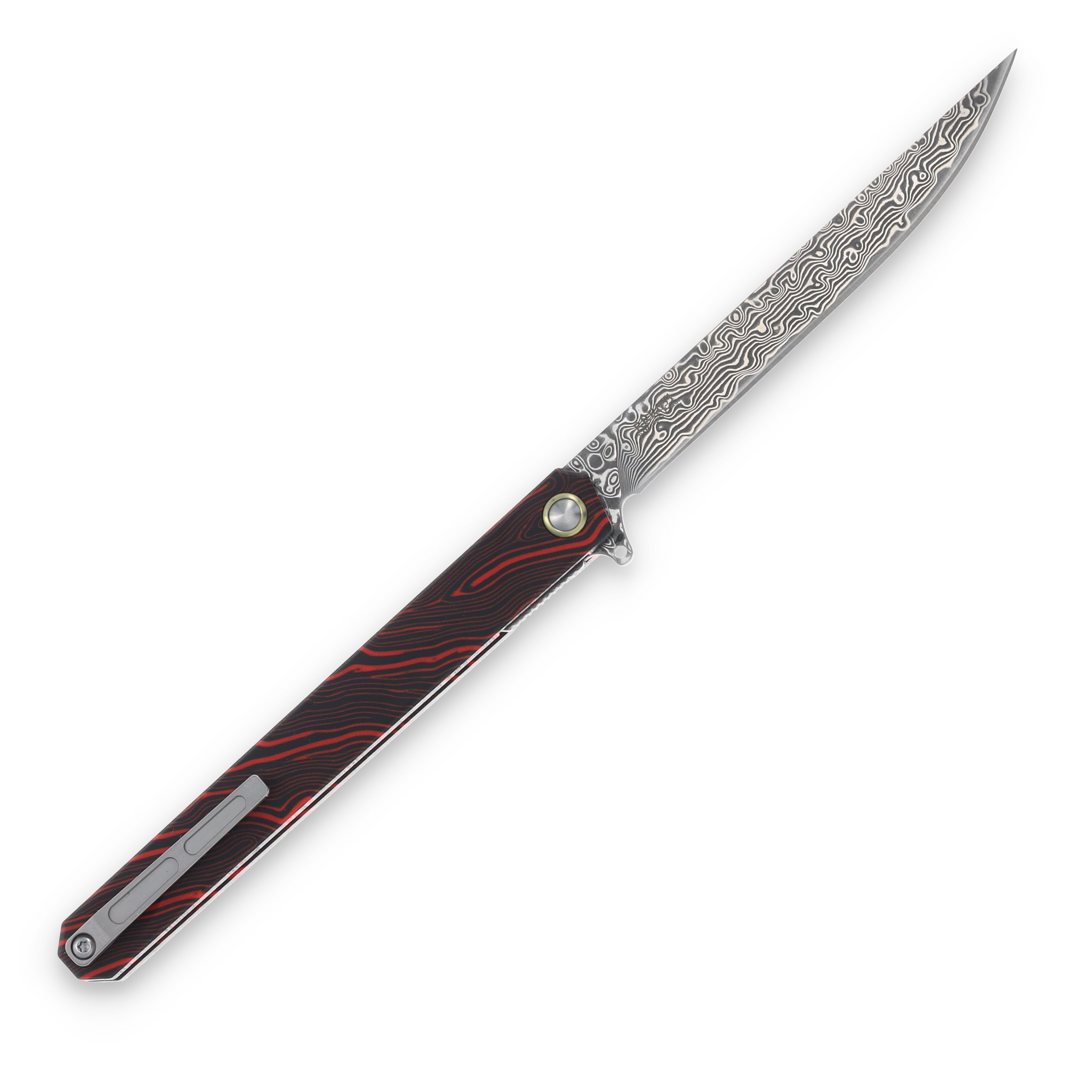 Rough Ryder Reserve VG-10 Damascus Linerlock Folding Knife RRR031