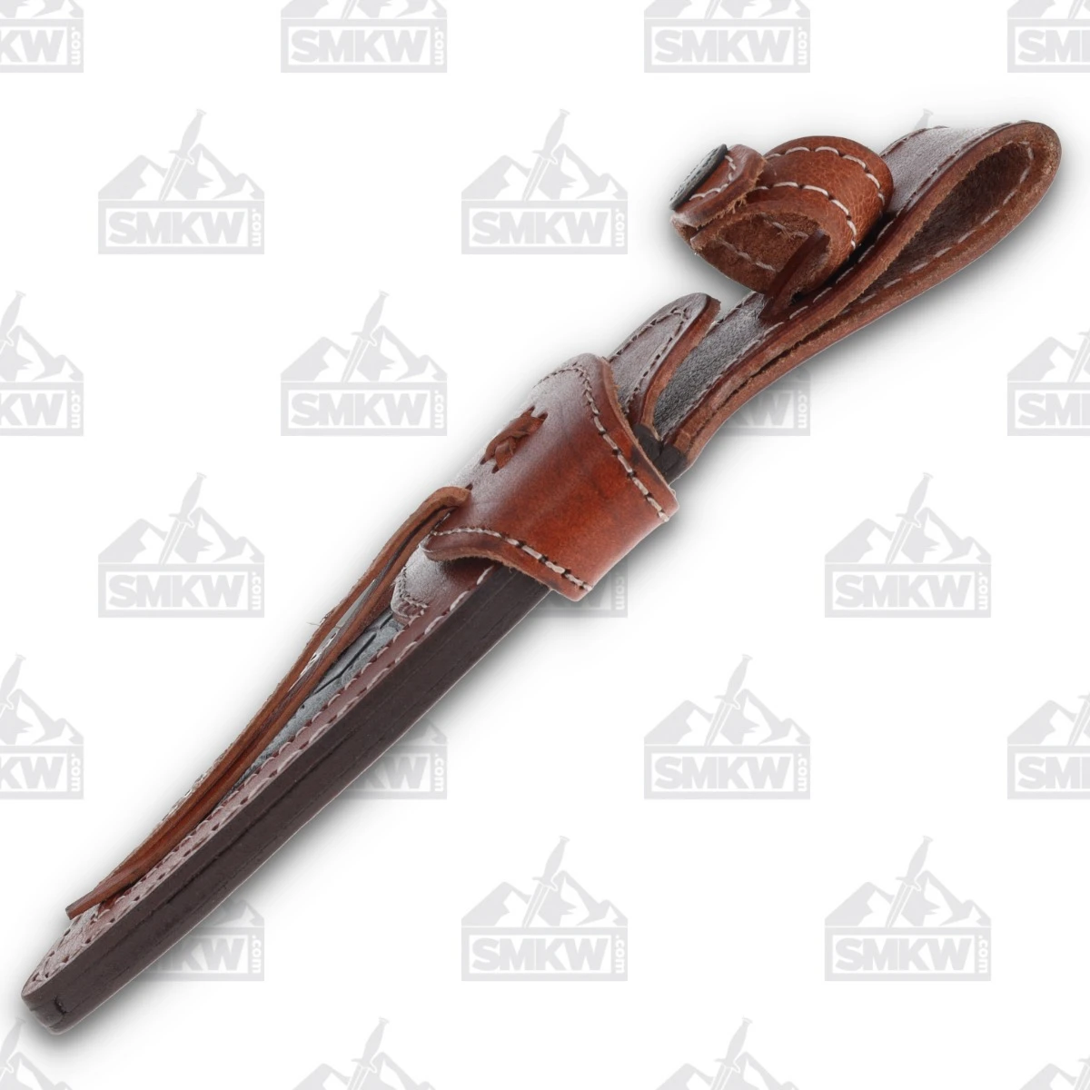 Marbles Stag Green and Red Hunter 6in Satin Clip Point Fixed Blade MR627 View 10