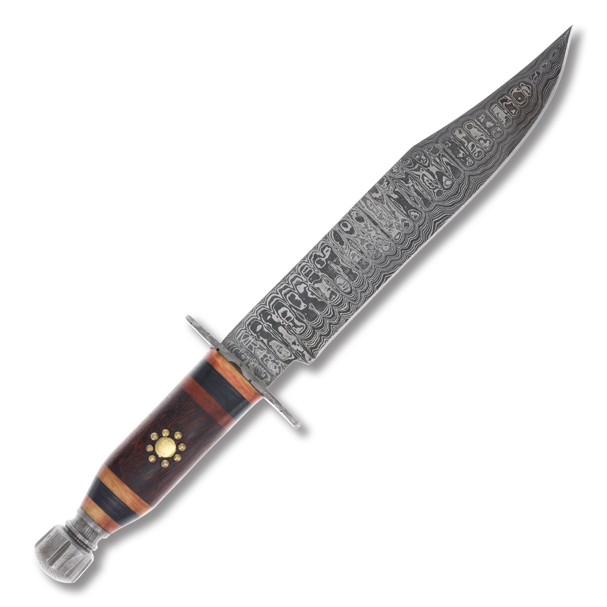Marbles MR483 Damascus Steel 8.75in Bowie Fixed Blade Knife MR483 View 2