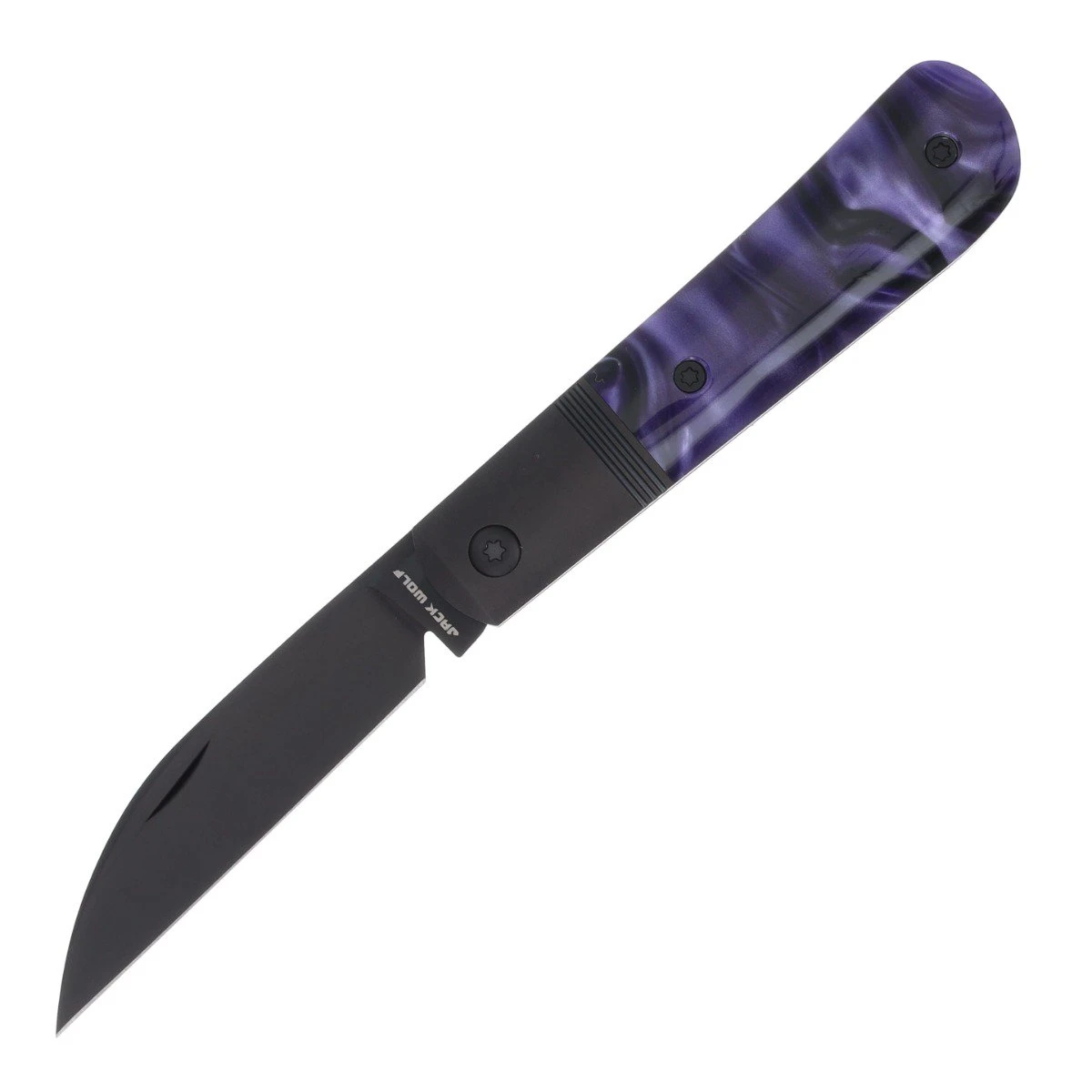 Jack Wolf Laid Back Jack Folding Knife Purple Wave Kirinite LAIDB-02-KIR-PUR View 1
