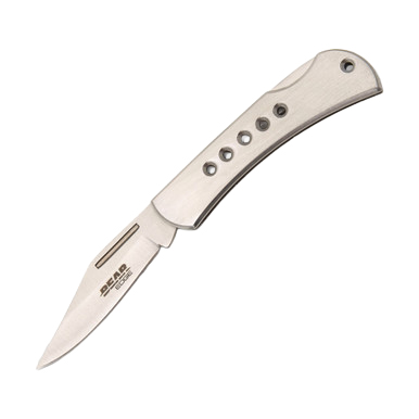 Bear & Son Bear Edge Stainless Steel 1.75in Plain Satin Clip Point View 1
