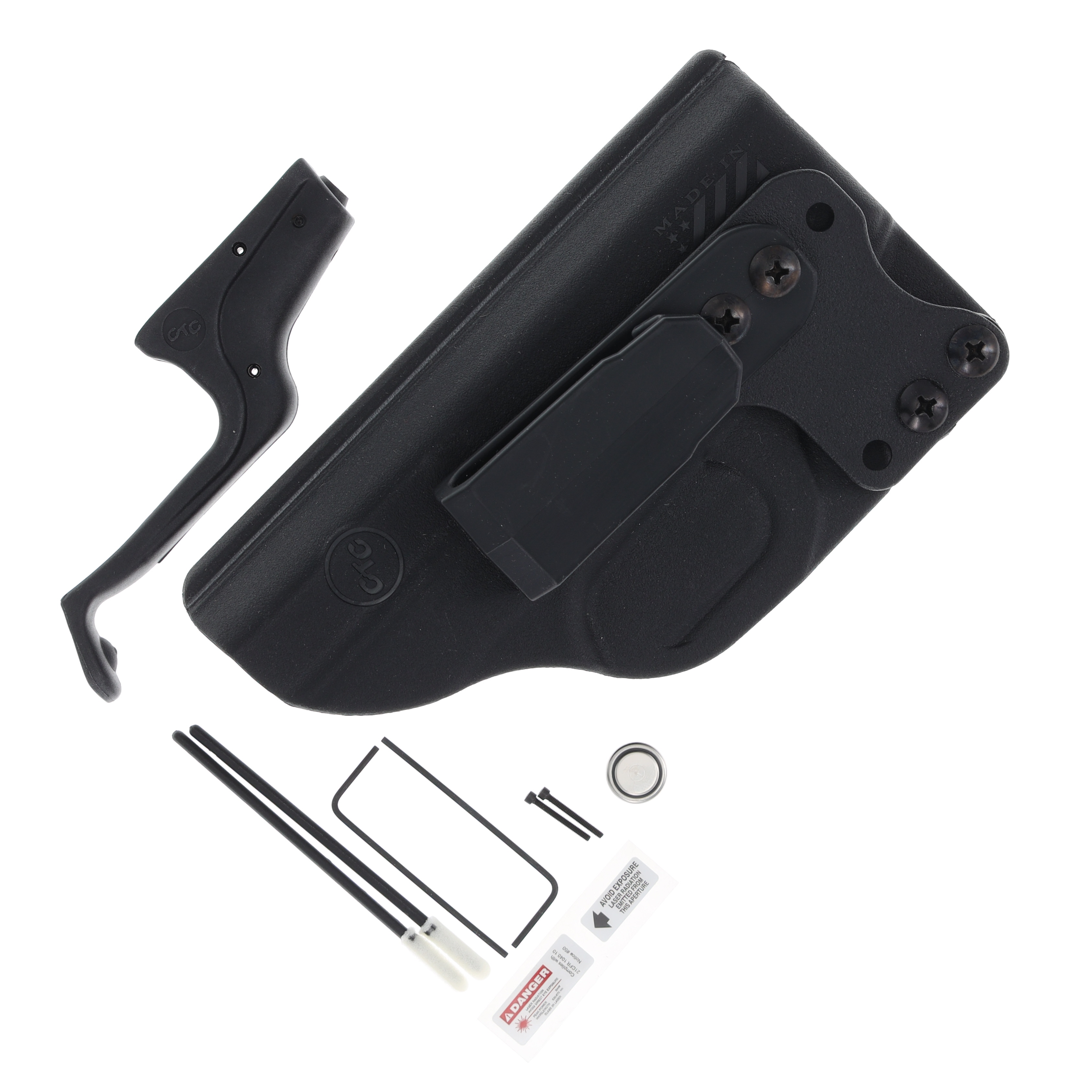 Crimson Trace Red Laserguard with BattleTech IWB Holster for Glock 43 EJLG443HBTG View 5