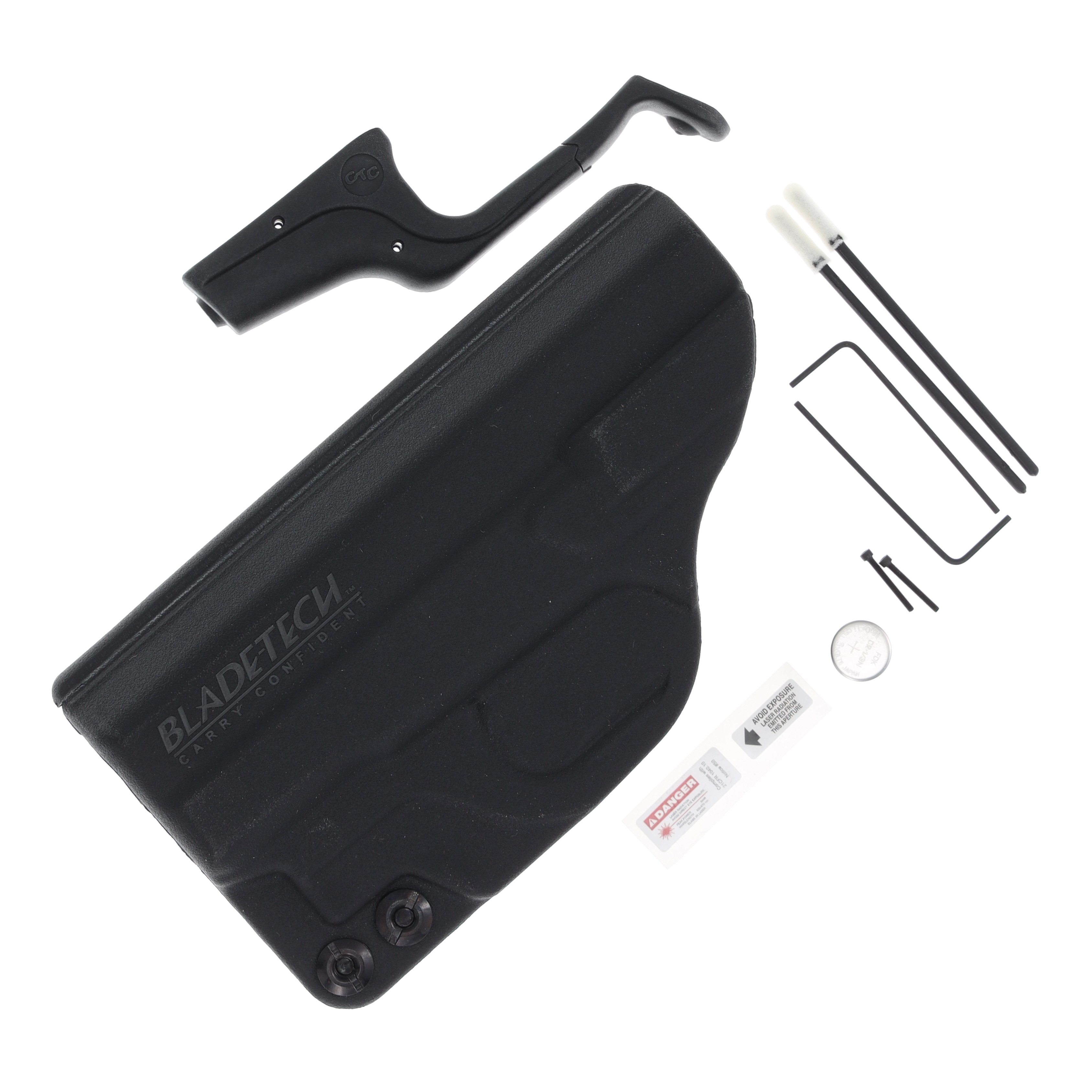 Crimson Trace Red Laserguard with BattleTech IWB Holster for Glock 43 EJLG443HBTG View 4