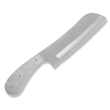 Santoku Blade Blank 6.75 Inch Plain Satin Santoku BL158 View 2