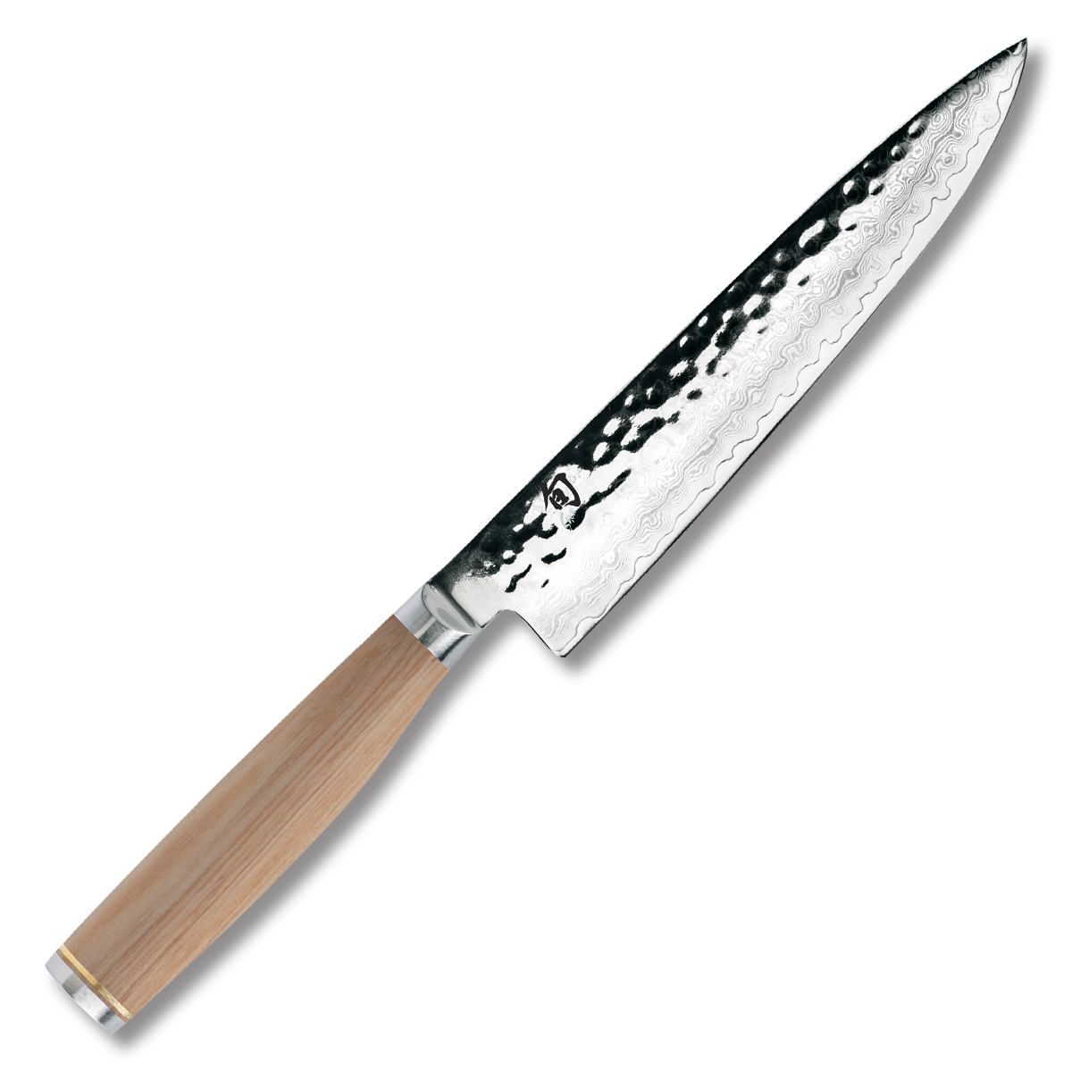 Shun Premier Blonde Utility Knife 6.5in VG-MAX Damascus Blade STDM0701W View 1