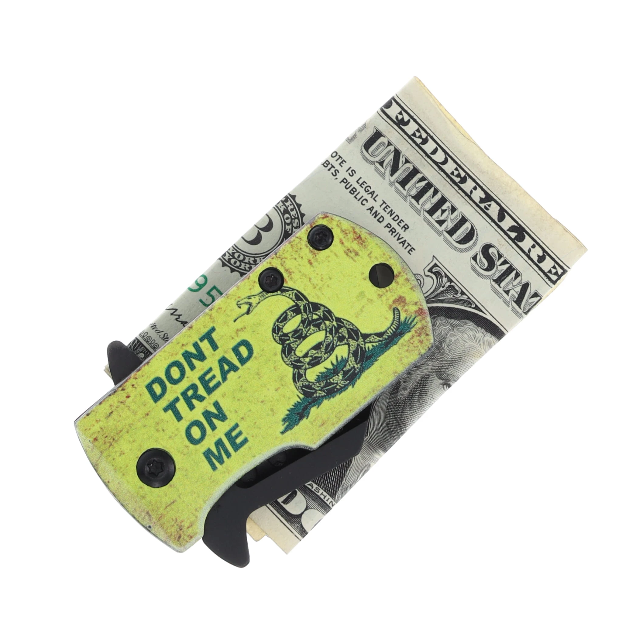 Rite Edge Money Clip Framelock Don't Tread On Me 300590YW View 5
