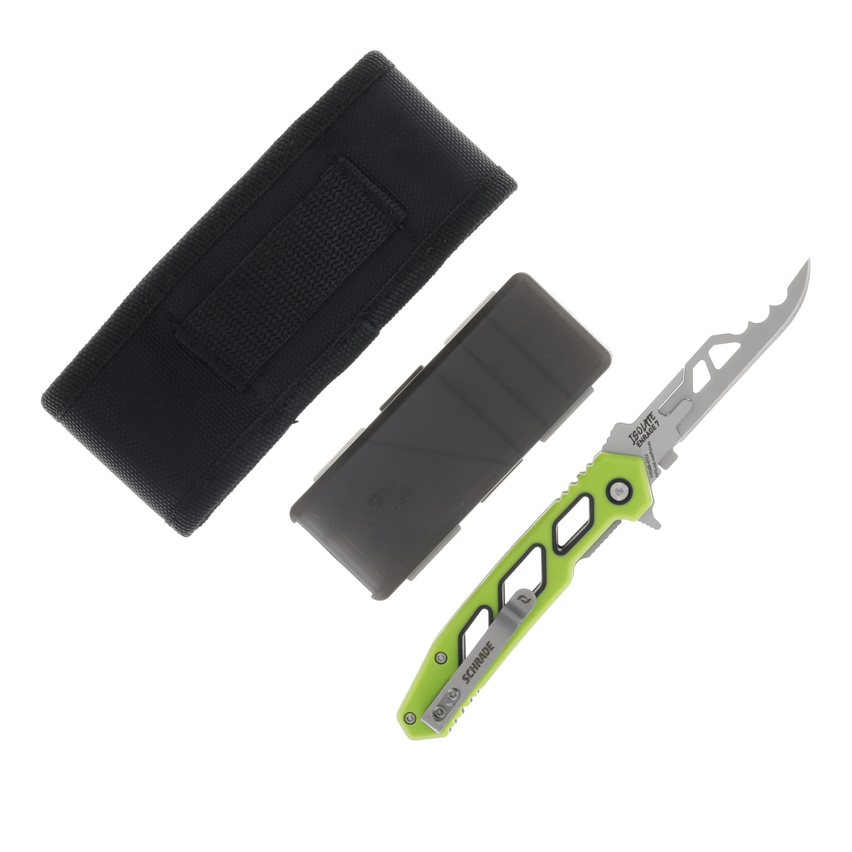Schrade Isolate Enrage 7 Replaceable Blade Knife Clam Pack   1197645 View 2