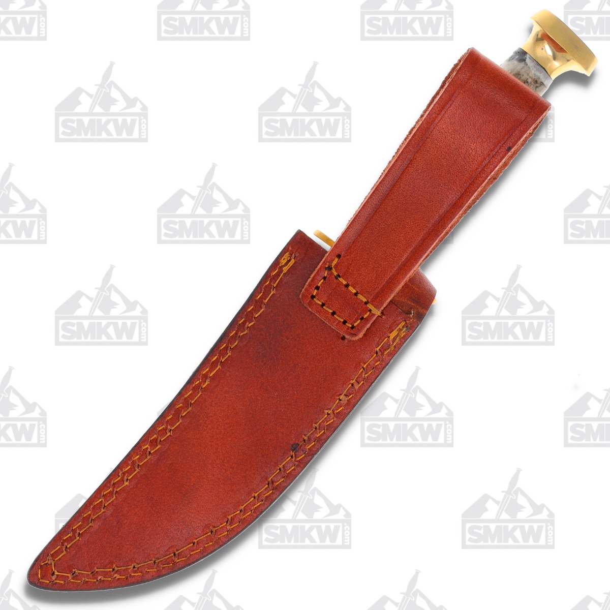 Marbles Skinner Wood and Stag 5.5in Satin Upswept Fixed Blade Knife MR490 View 15