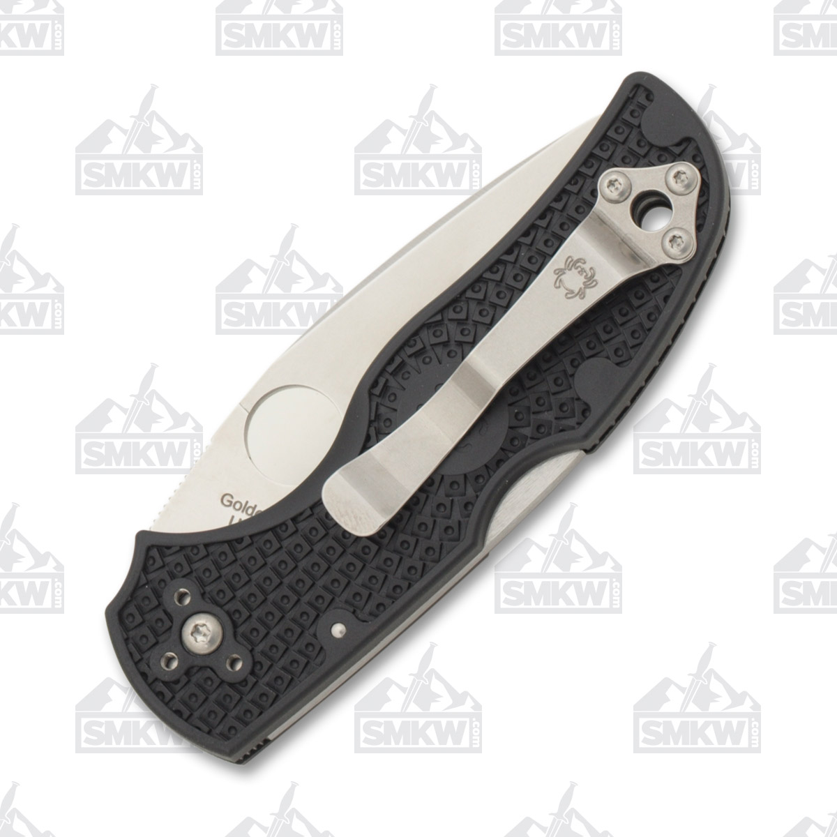 Spyderco Native 5 Folding Knife 2.95in Serrated Satin Drop Point SPC41SBK5 View 3