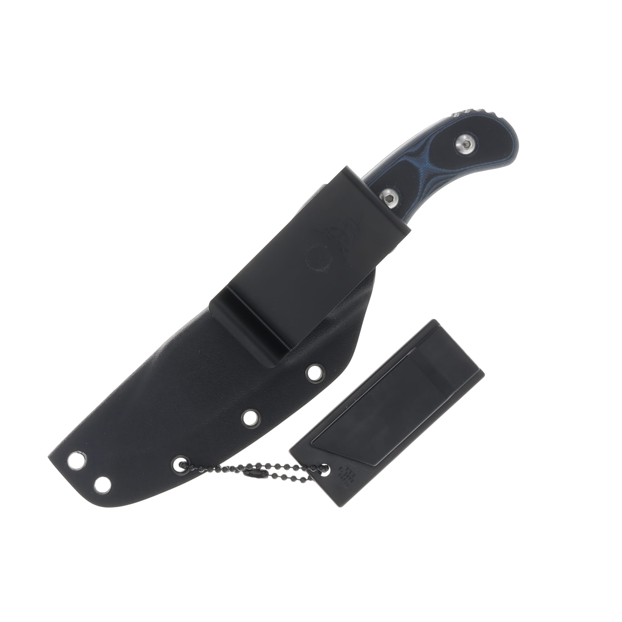 TOPS Knives Delta Unit 3 Fixed Blade Blue-Black G10 3in Gray Clip Point TPDEUT03 View 3