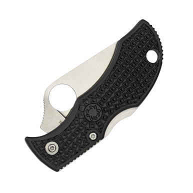 Spyderco Manbug Lightweight Folding Knife 1.9 Inch Plain Satin Leaf SPMBKP View 3