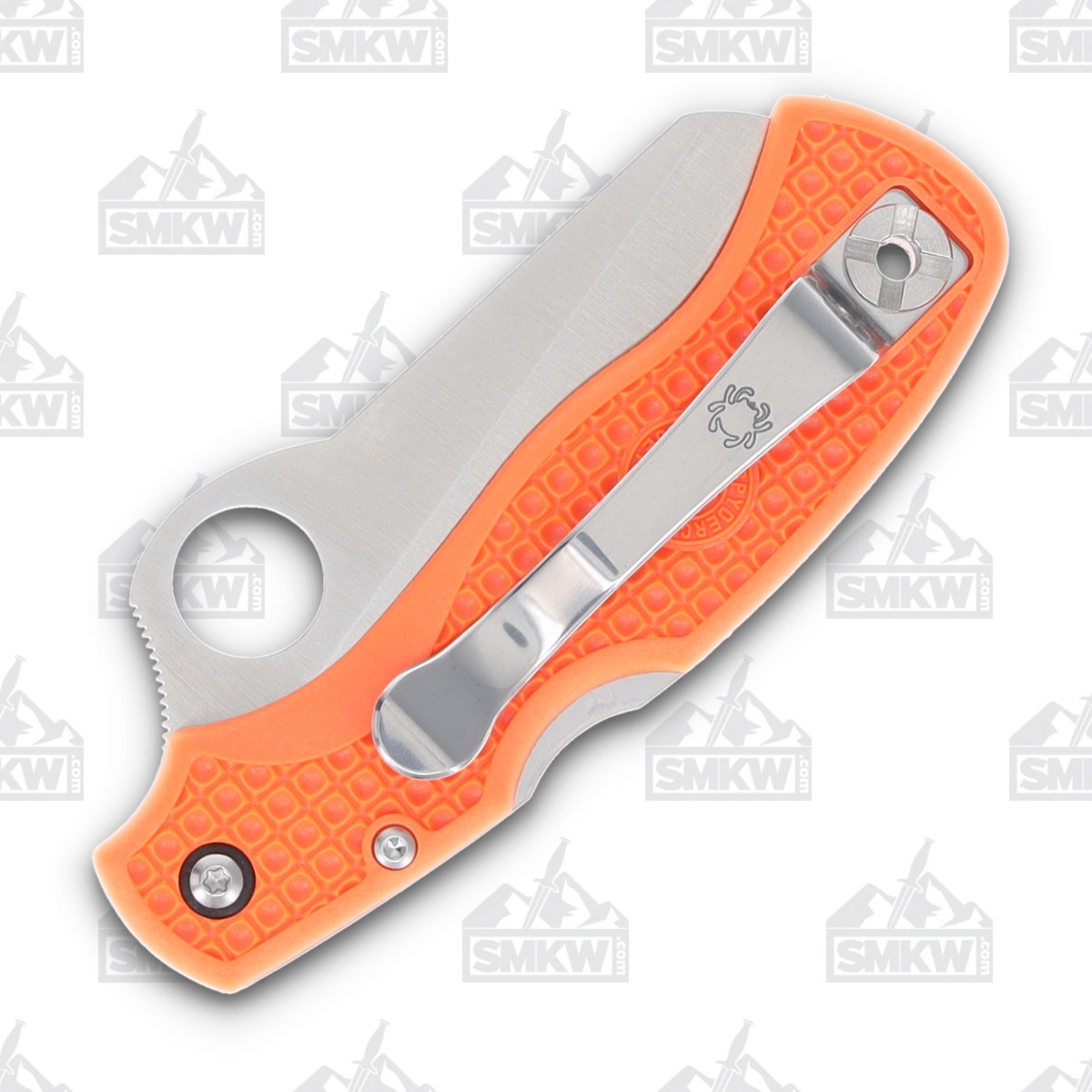 Spyderco Rescue 79MM Orange 3.11 Inch Serrated Satin Sheepsfoot SPC45SOR View 3
